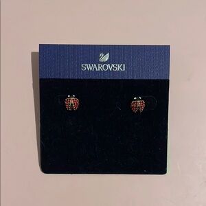 Swarovski Red Ladybug Earrings